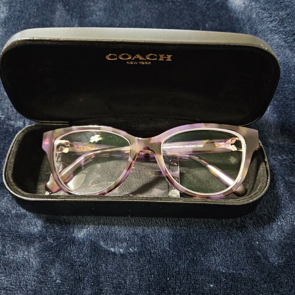 Coach 6153 Purple Tortoise Eyeglass Frames